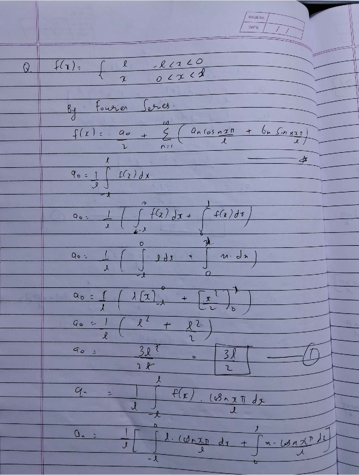 Math HW Notes: Fourier Series and Power Series Concepts - Studocu