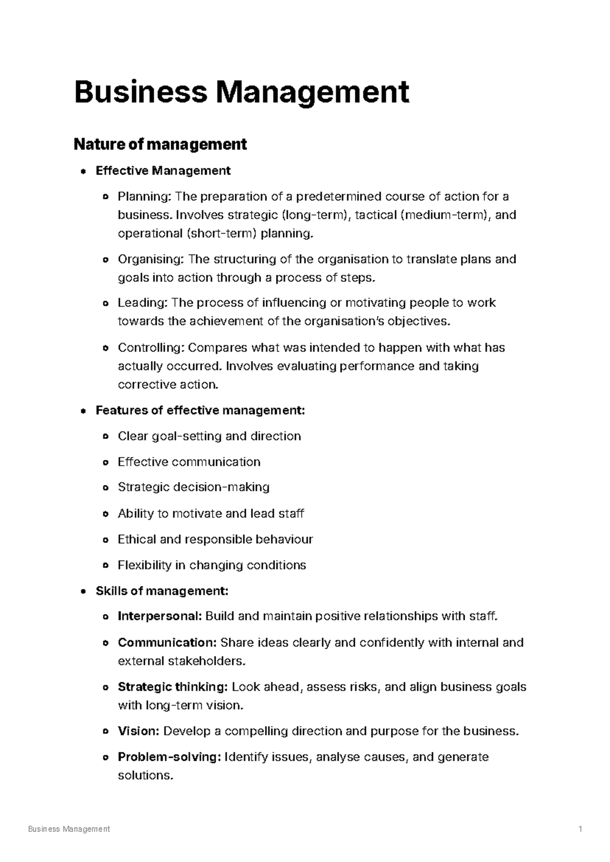 Business Management 101: Effective Management Strategies and Skills ...
