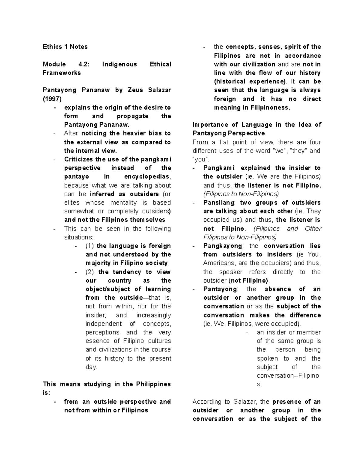 Ethics 1 Module 4.2: Indigenous Ethical Frameworks - Ethics 1 Notes ...