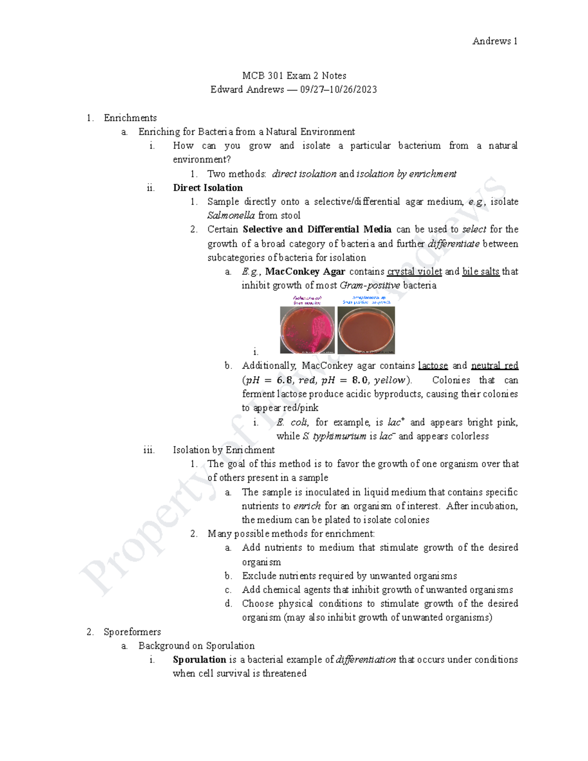 MCB 301 Exam 2 Study Guide: Key Concepts and Methods - Studocu