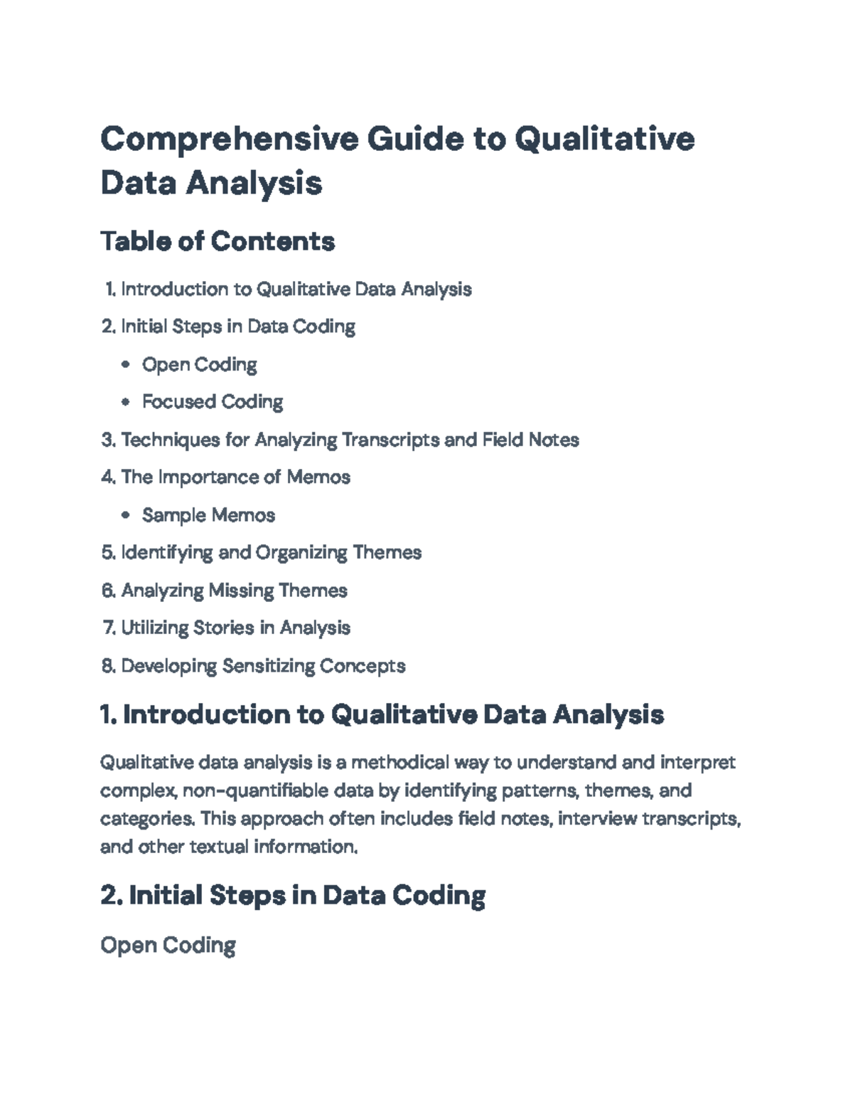 Qualitative Data Analysis: A Comprehensive Guide for Researchers ...
