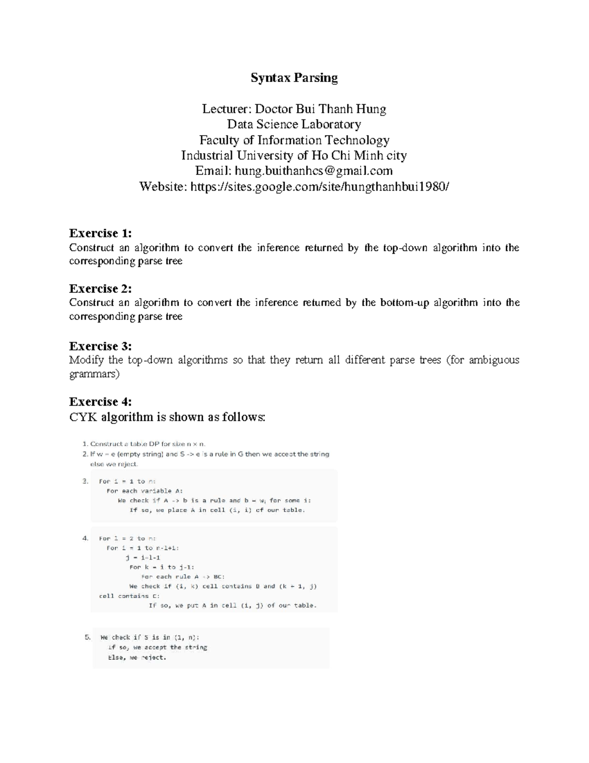 Exercise 8 - Syntax Parsing Notes for Data Science (DSC101) - Studocu