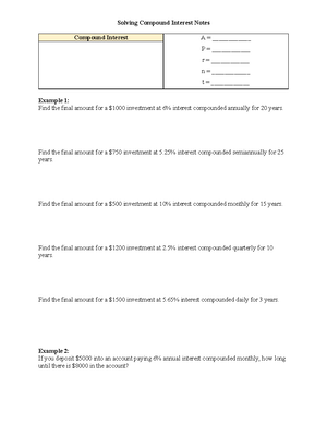 Math 1107 Lesson 4.4: Annuity Interest Compounding Annually - Studocu