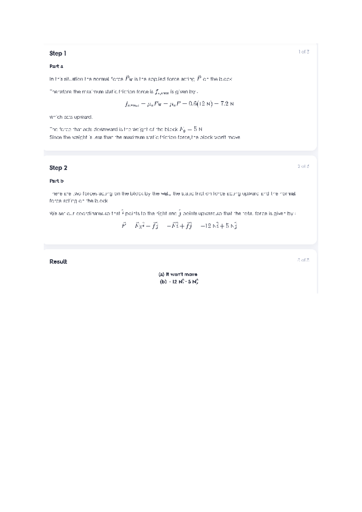 19 Chap 6 - Homework: Forces and Static Friction Analysis - Studocu