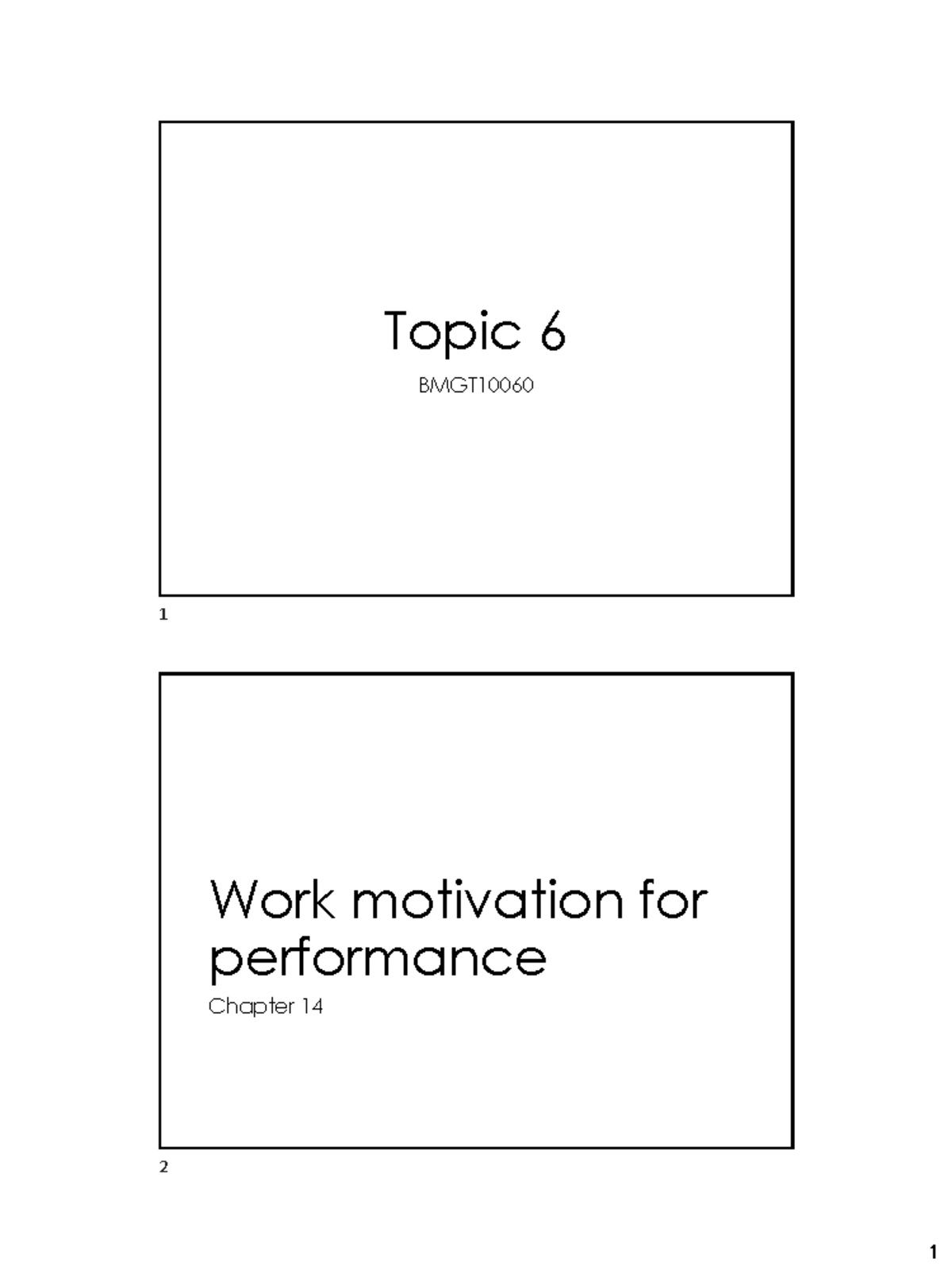 BMGT10060 Final Exam Notes: Work Motivation and Performance Concepts ...