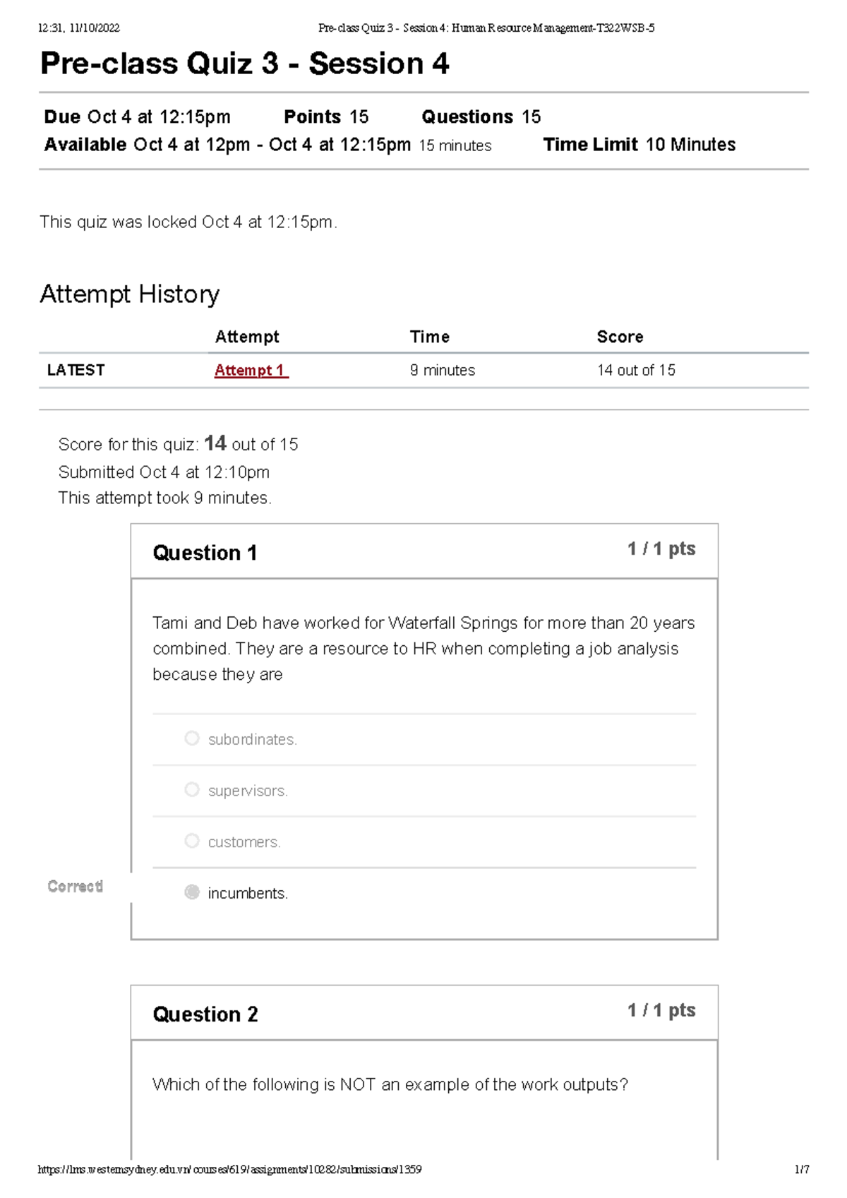 Pre-class Quiz 3 - Session 4 Truong Nguyet Ha (You) - Pre-class Quiz 3 ...