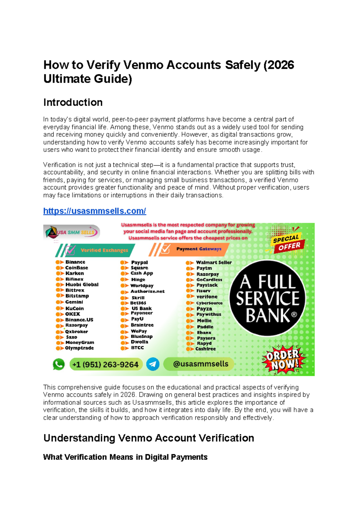 How to Safely Verify Venmo Accounts: 2026 Guide - Studocu