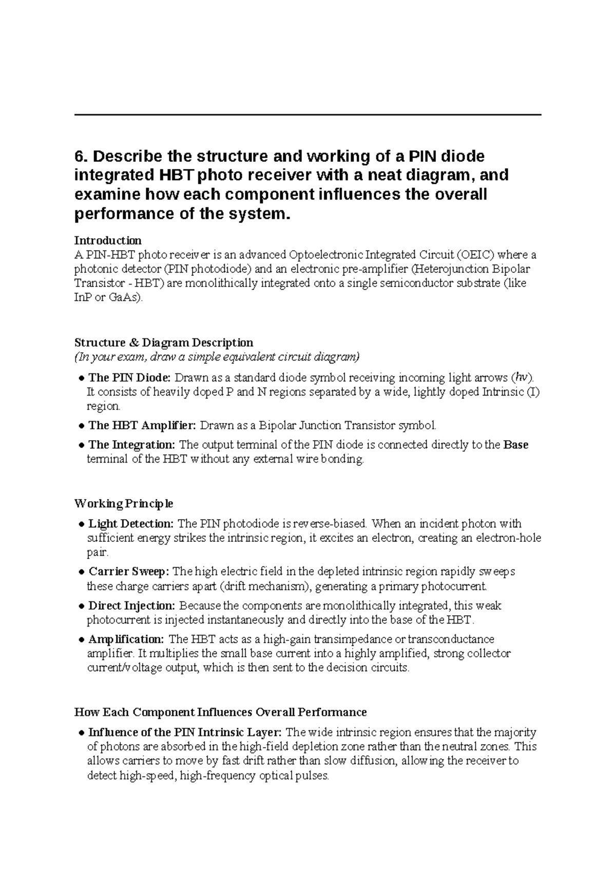 16m CT2 - Structure and Operation of PIN Diode HBT Photo Receivers ...