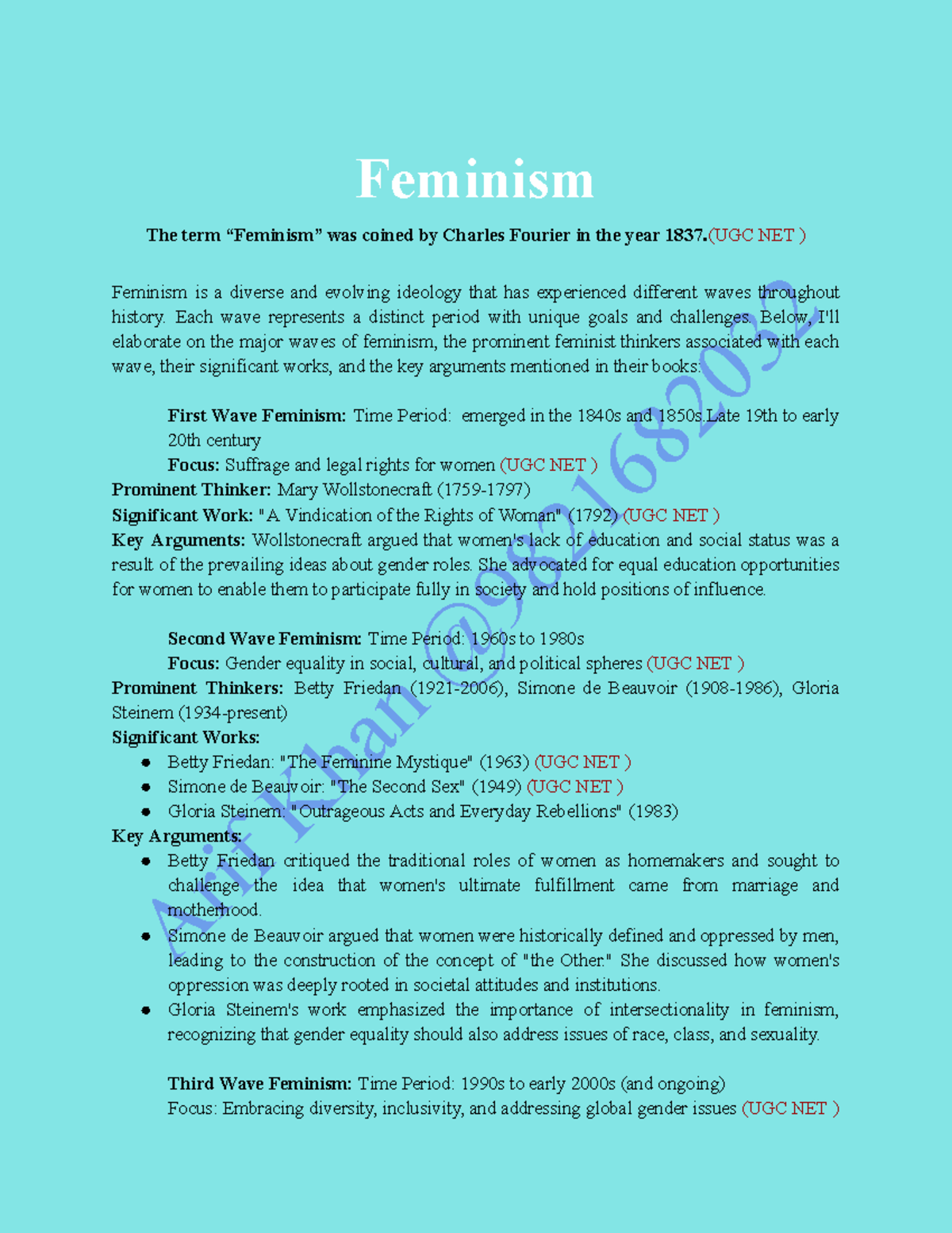 Feminism 2023 - femi - Arif Khan @ Feminism The term “Feminism” was ...