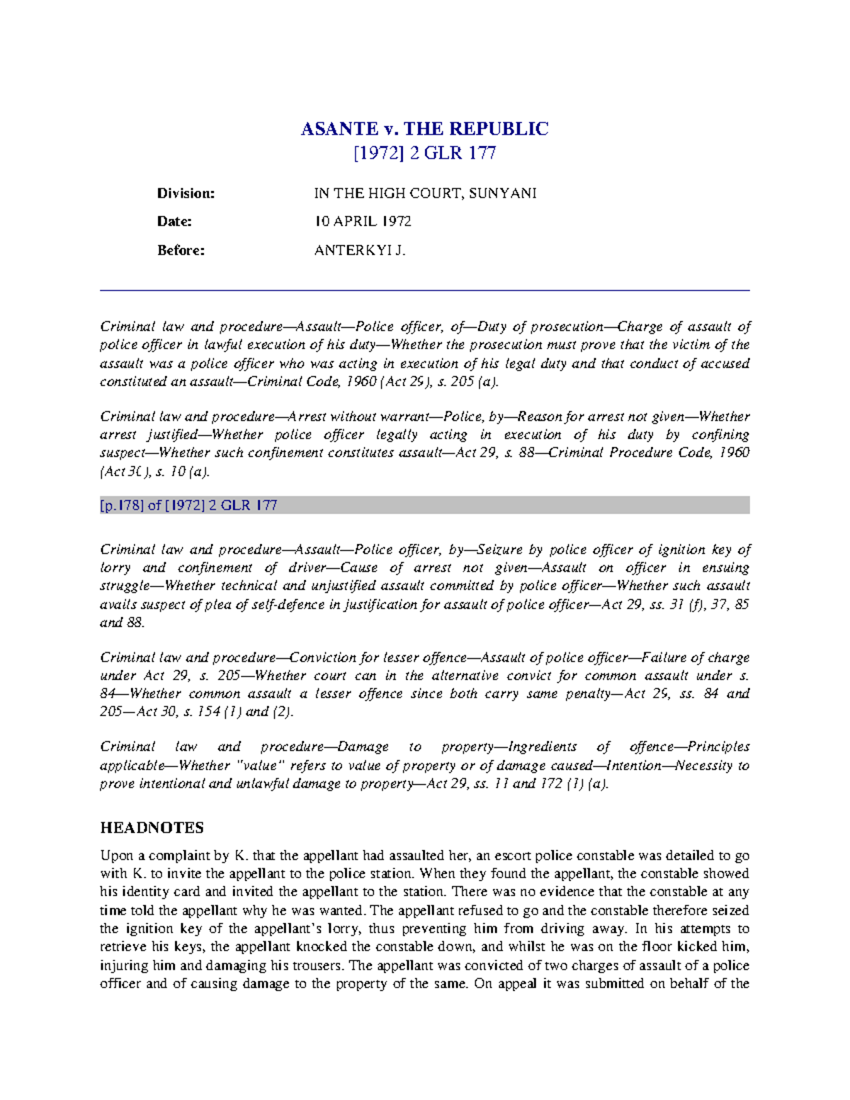 Case Brief: Kelsen v Imperial Tobacco (FLAW 307) - Trespass to Land