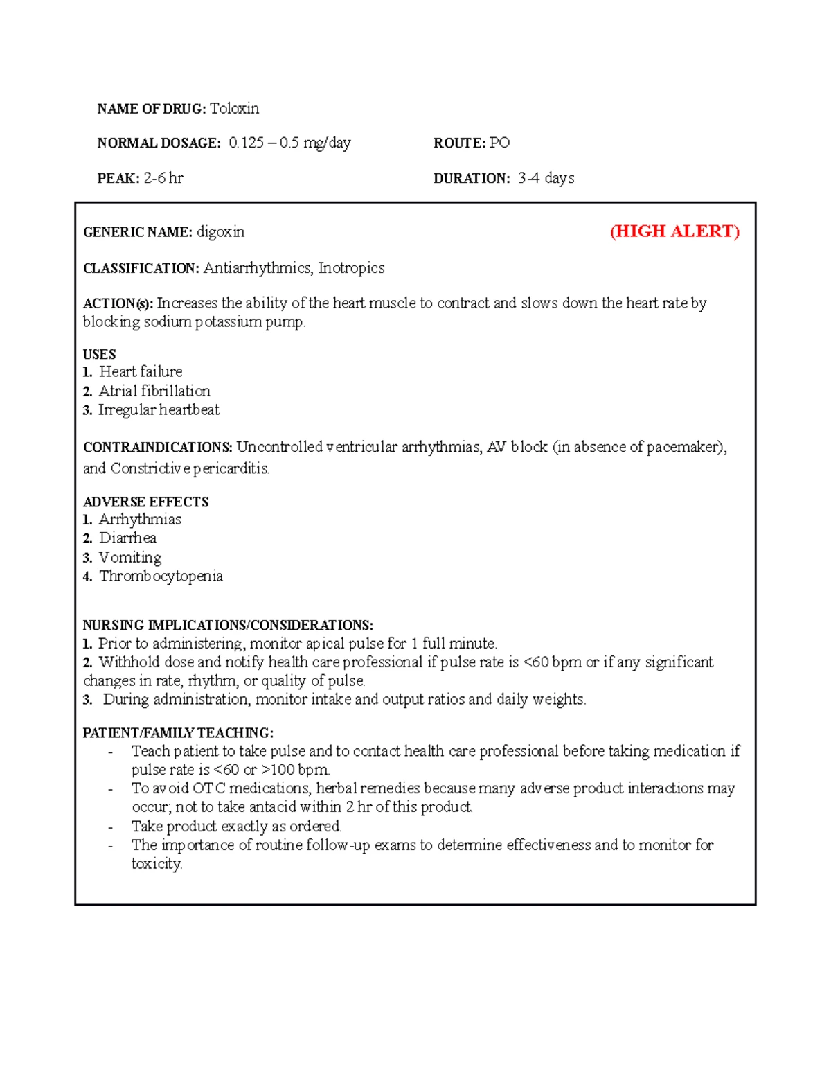 GBC PN Lab Values & Medications Overview for Students - Studocu
