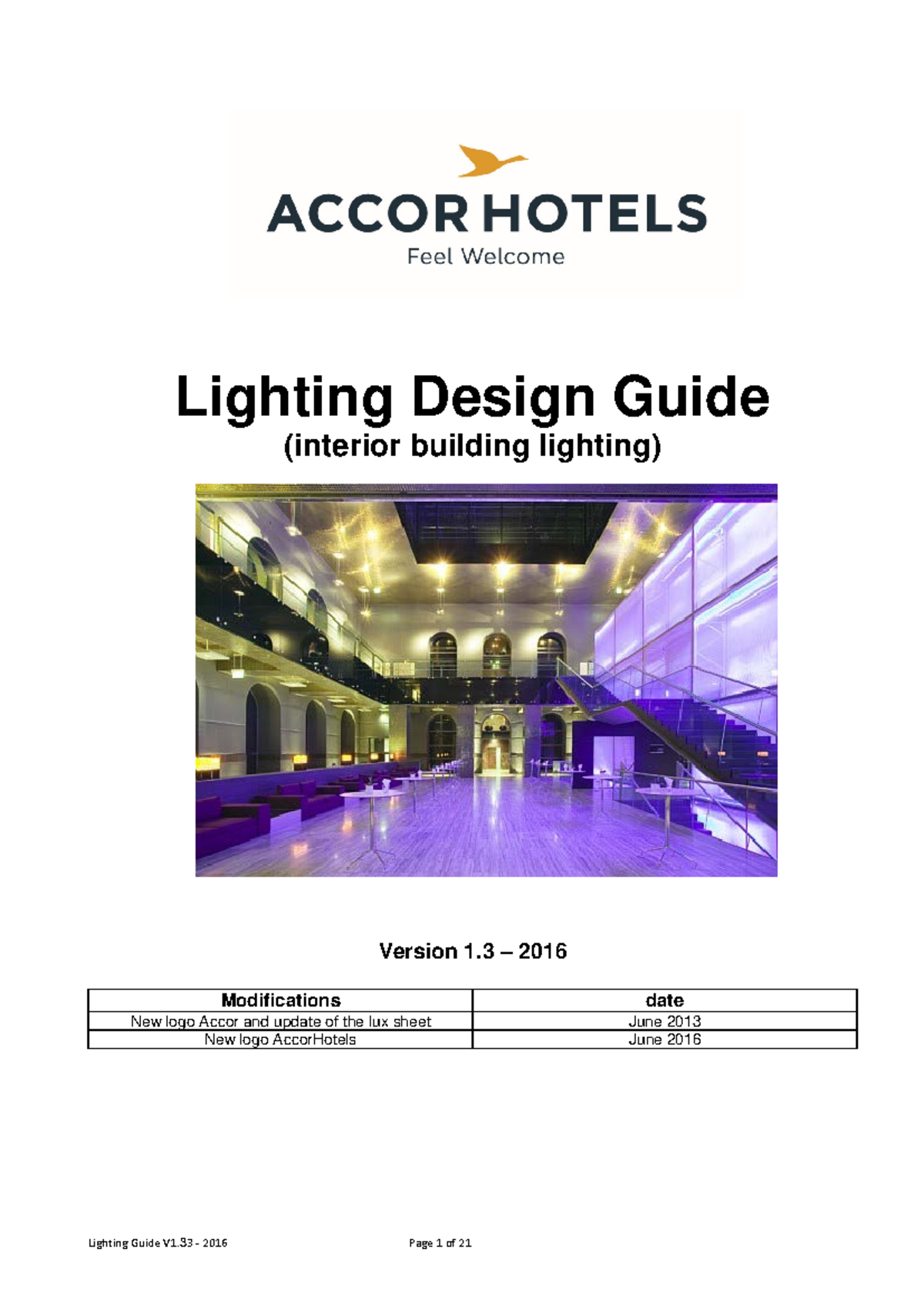 Lighting Design Guide V1.3 - IBS - Technical Specifications & Best ...