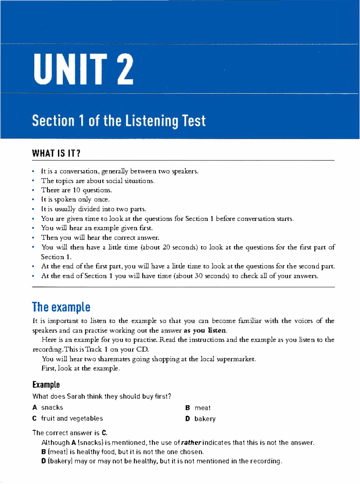 Oxford IELTS Listening & Speaking Practice - Section 1 Guide - Studocu