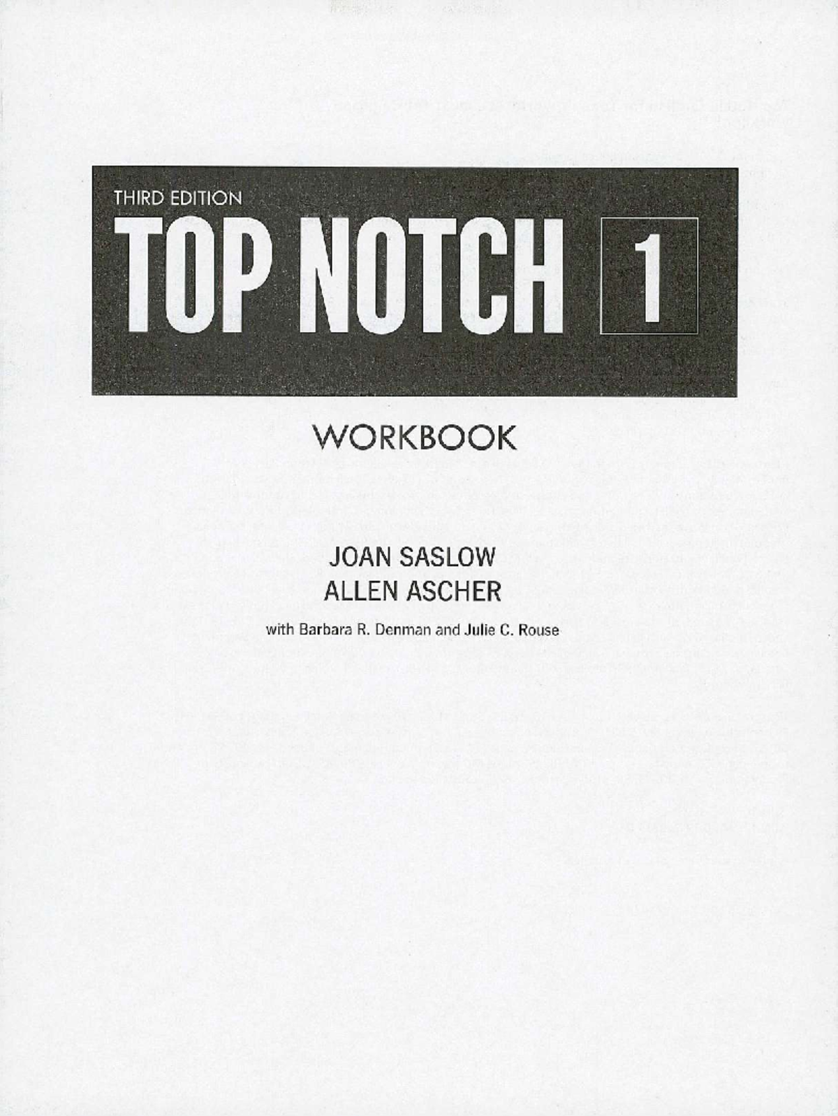 Top Notch 1 Workbook Answers - Libro de Inglés Contestado - Studocu
