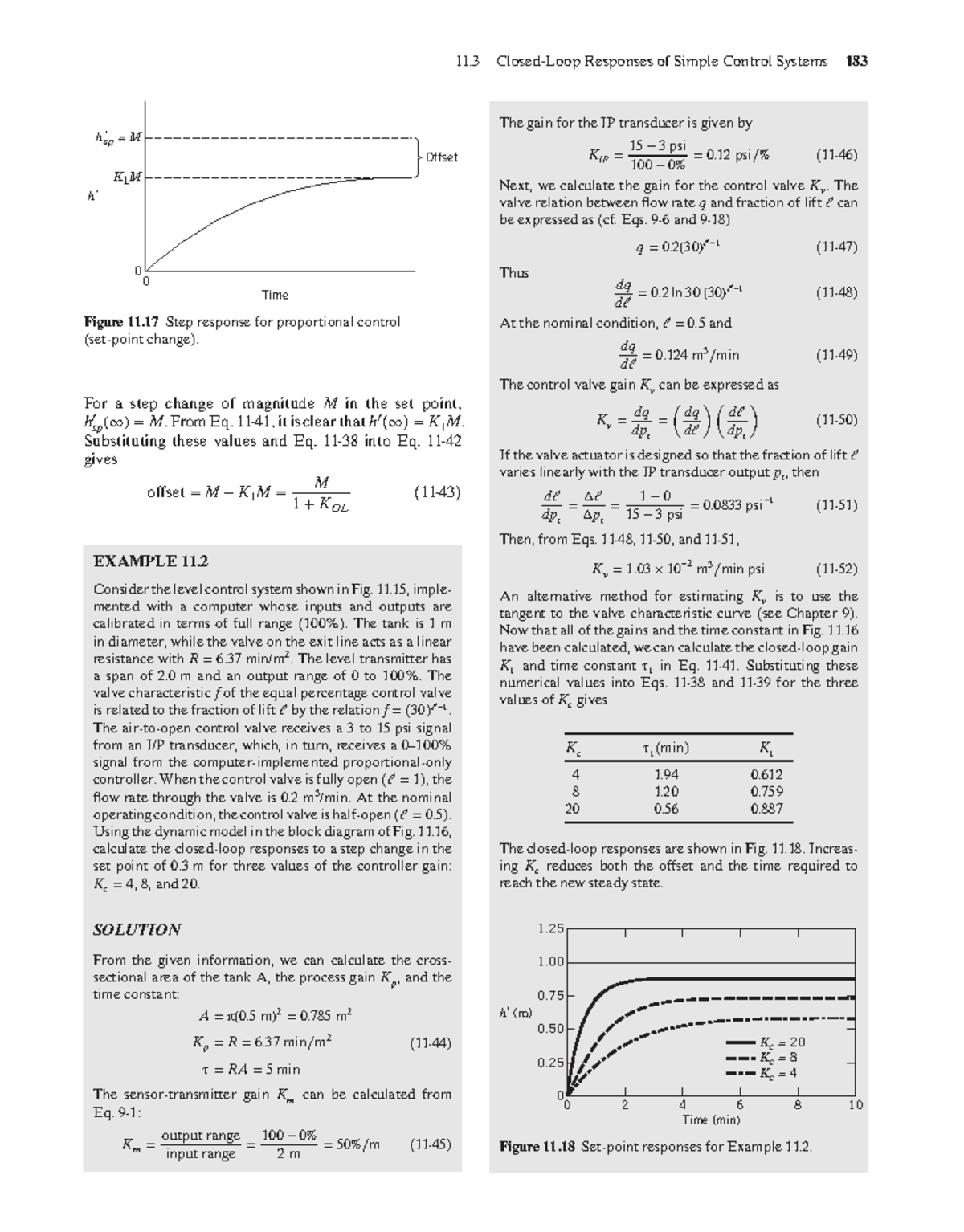 Control Valve Gain Calculation in Process Dynamics (11.3) - Studocu