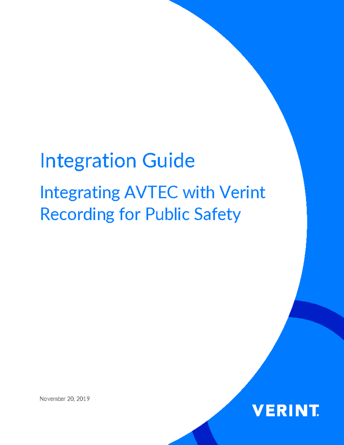 AVTEC & Verint Recording Integration Guide for Public Safety Rev3 - Studocu