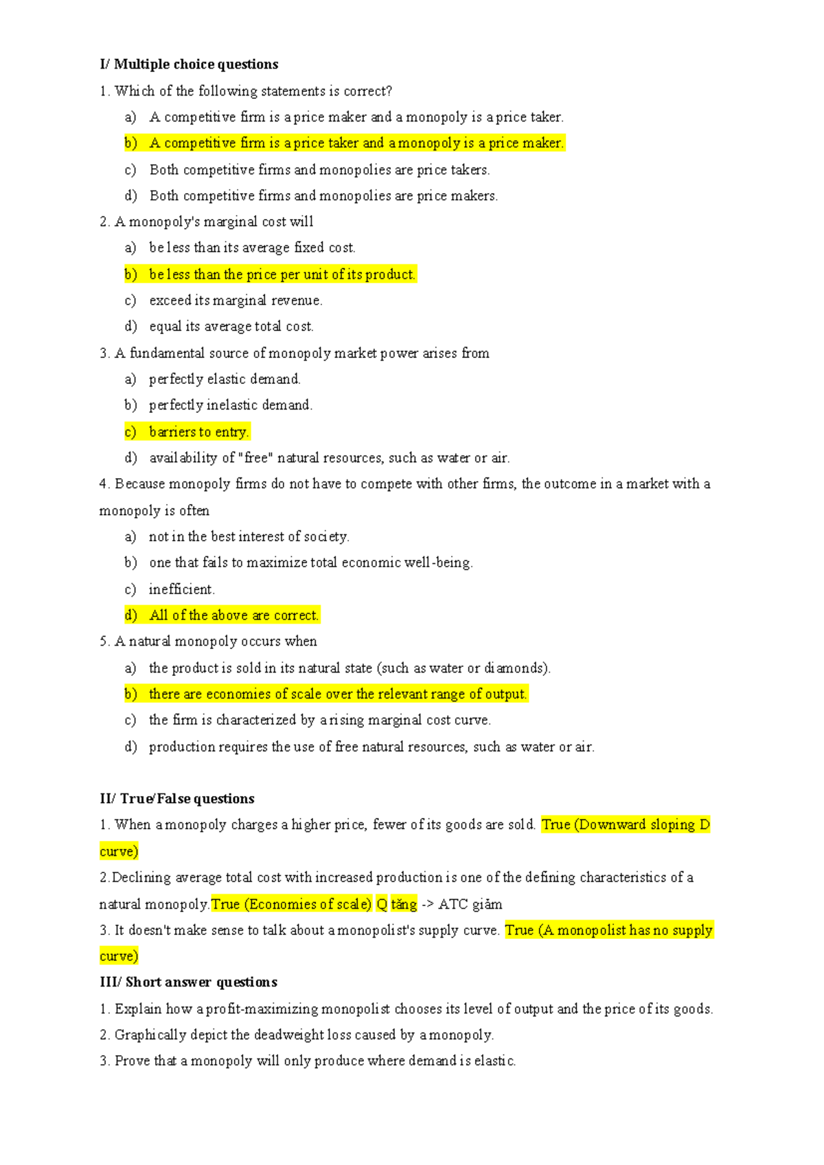 Chapter 6 - Monopoly Market Power and Pricing Strategies - Studocu