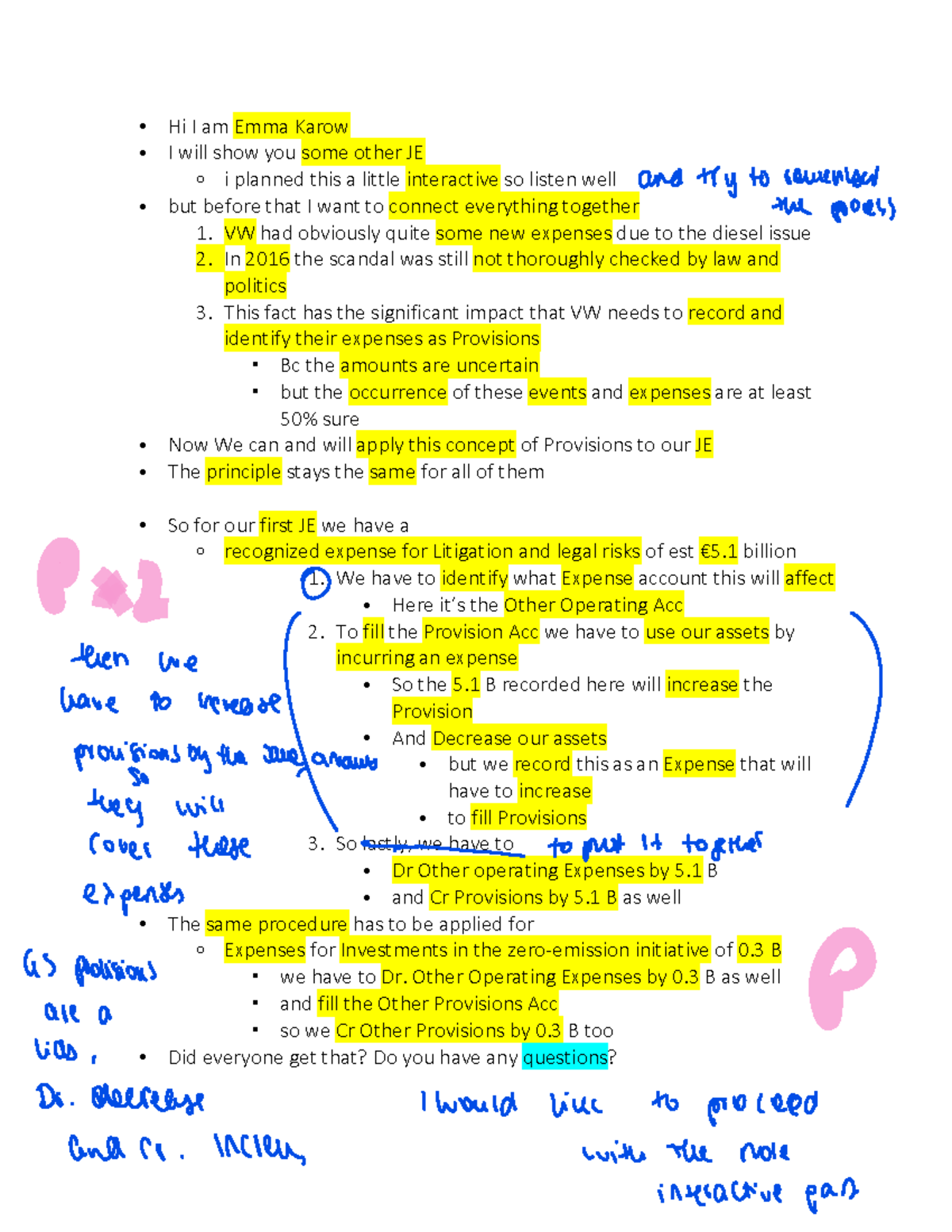 JE Diesel Scandal: Provisions & Impairment Analysis Notes - Studocu
