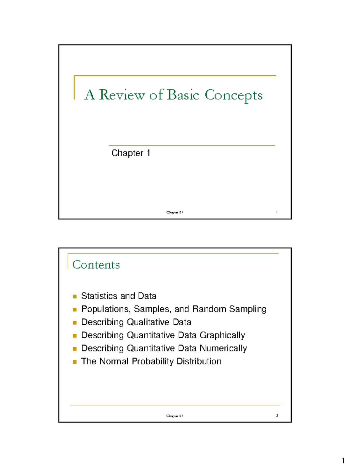 Chapter 1: Overview of Key Statistical Concepts - Studocu