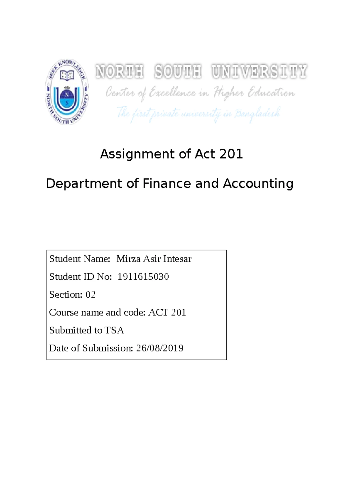 Assignment - 3 - ADJUSTING JOURNAL - Introduction to Financial ...