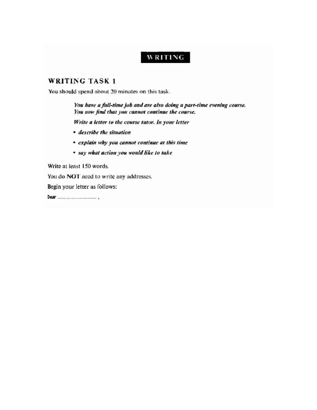IELTS General Training Writing Task 1: Teacher Application Letter - Studocu