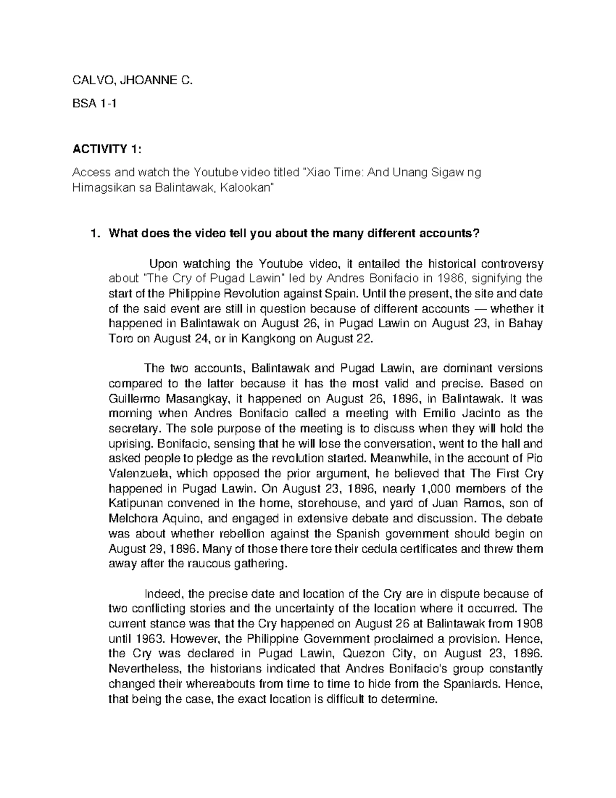 Primary And Secondary Sources Of Philippine History