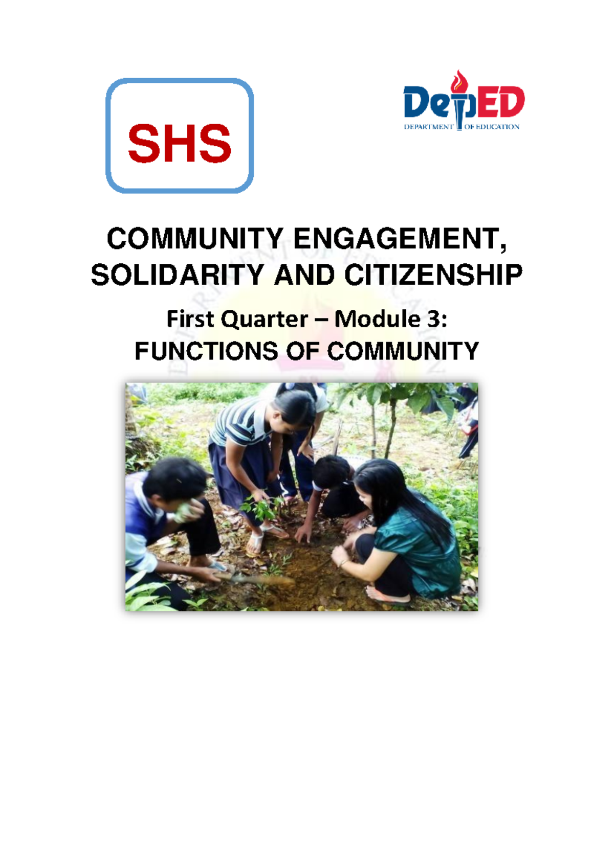 CESC Module 3 - Functions of Community Engagement and Leadership Notes ...