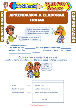 Clasificación de Expresiones Algebraicas para Tercero de Primaria - Una ...