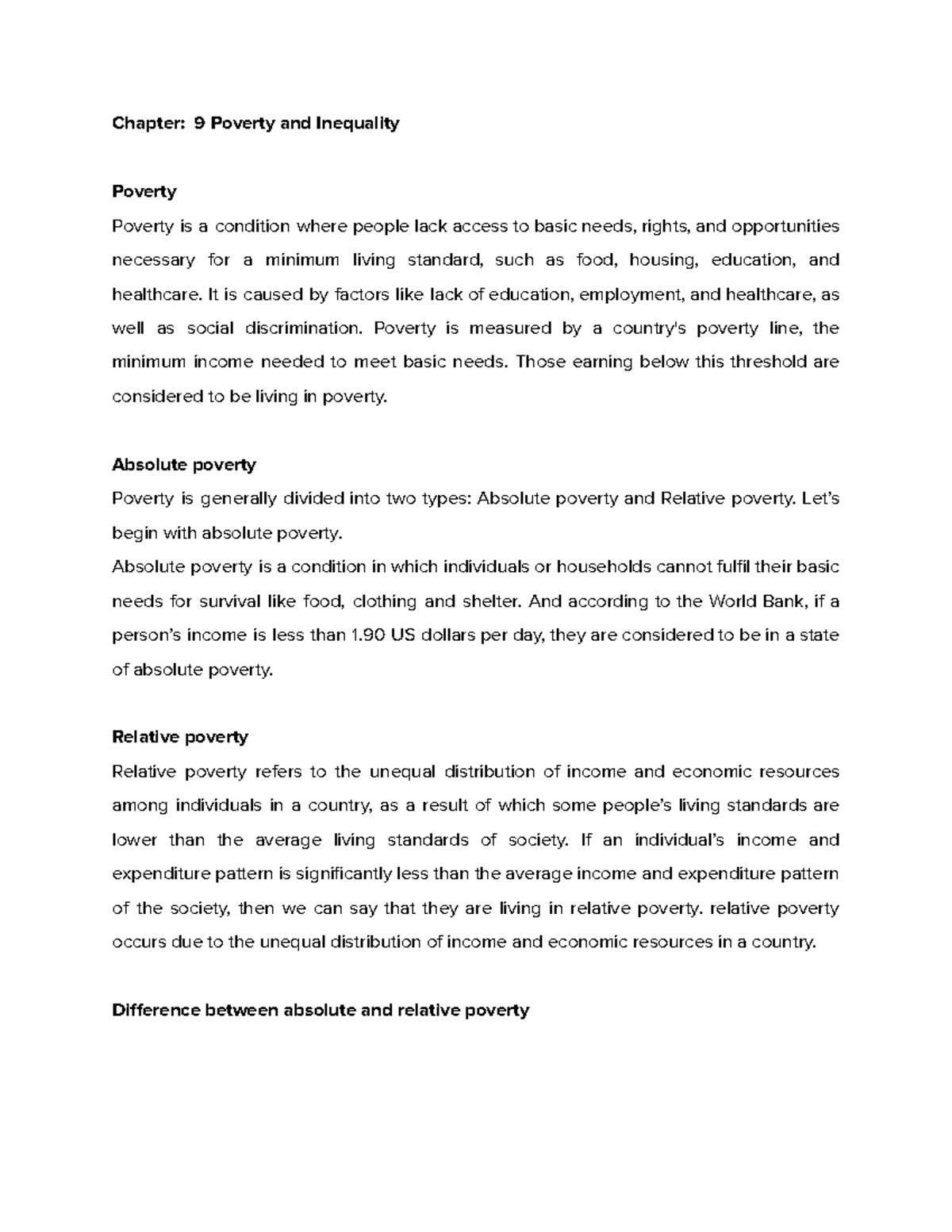 Chapter 9Povertyand Inequality f10a8880-310a-4422-ae7f-d9b88da13a42 ...