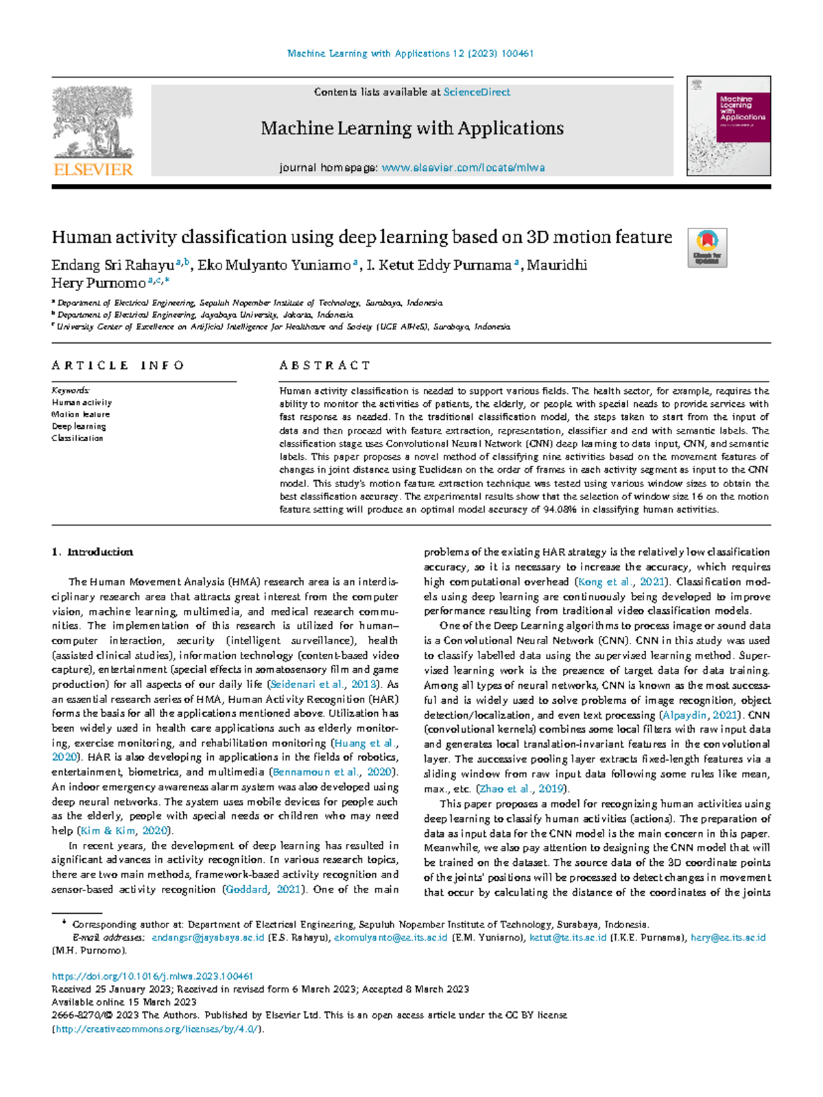 2023-Human activity classification using deep learning based on 3D ...