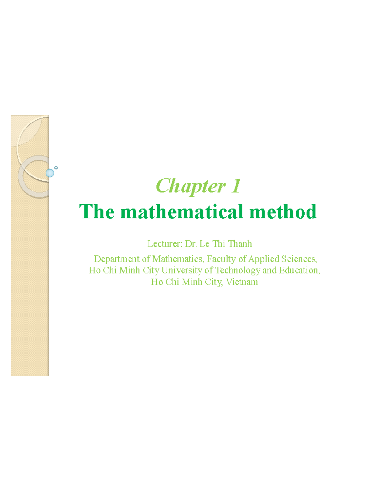 Mathematics 101: Chapter 1 - Functions and Graphs Overview - Studocu