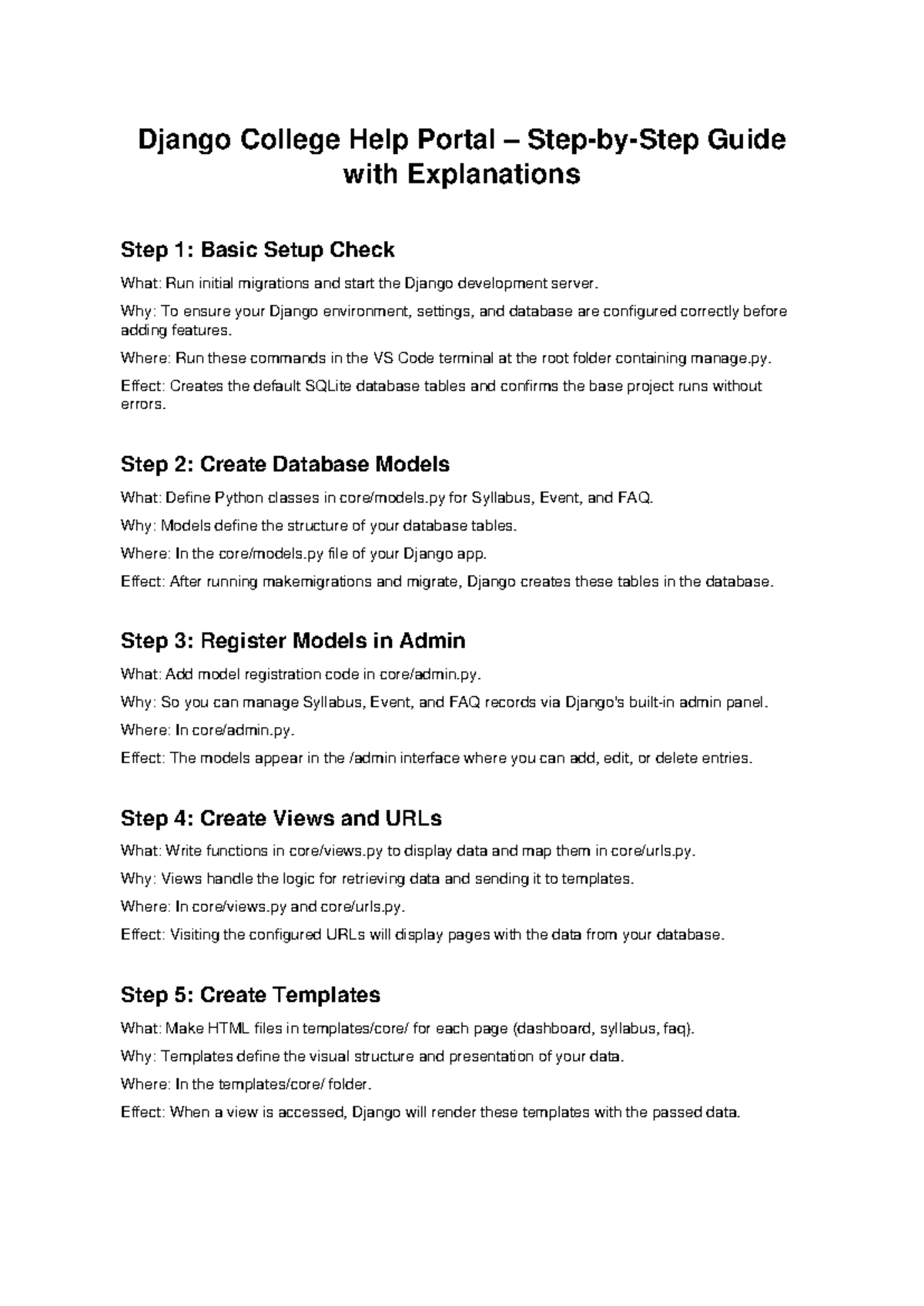Django Project Steps Explained: Setup, Models, Views & Templates Guide ...