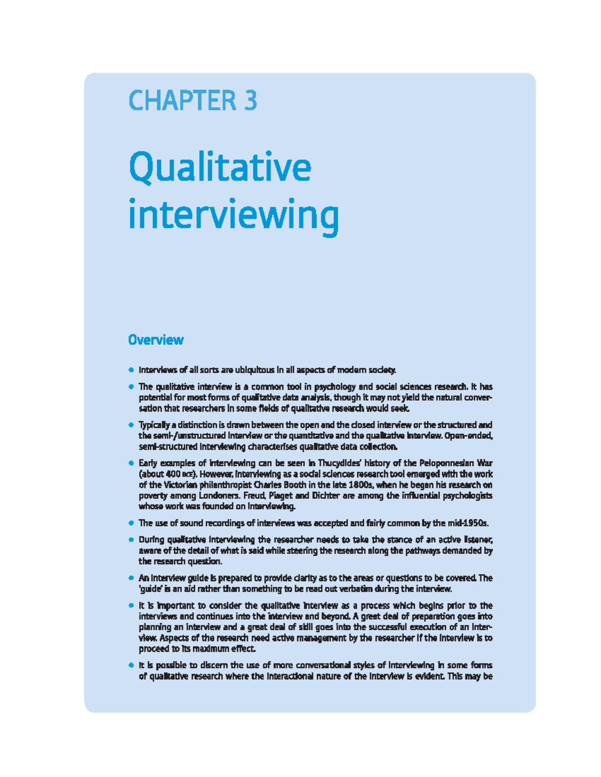 Chapter 3 Qualitative Interviewing: Insights and Techniques for ...