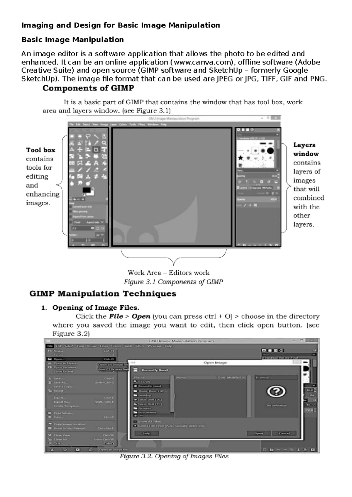 Imaging and Design for Basic Image Manipulation - ABM Senior High ...