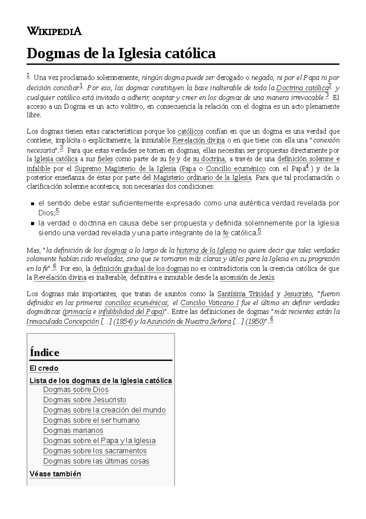 Dogmas de la Iglesia católica - 1 Por eso, los dogmas constituyen la ...