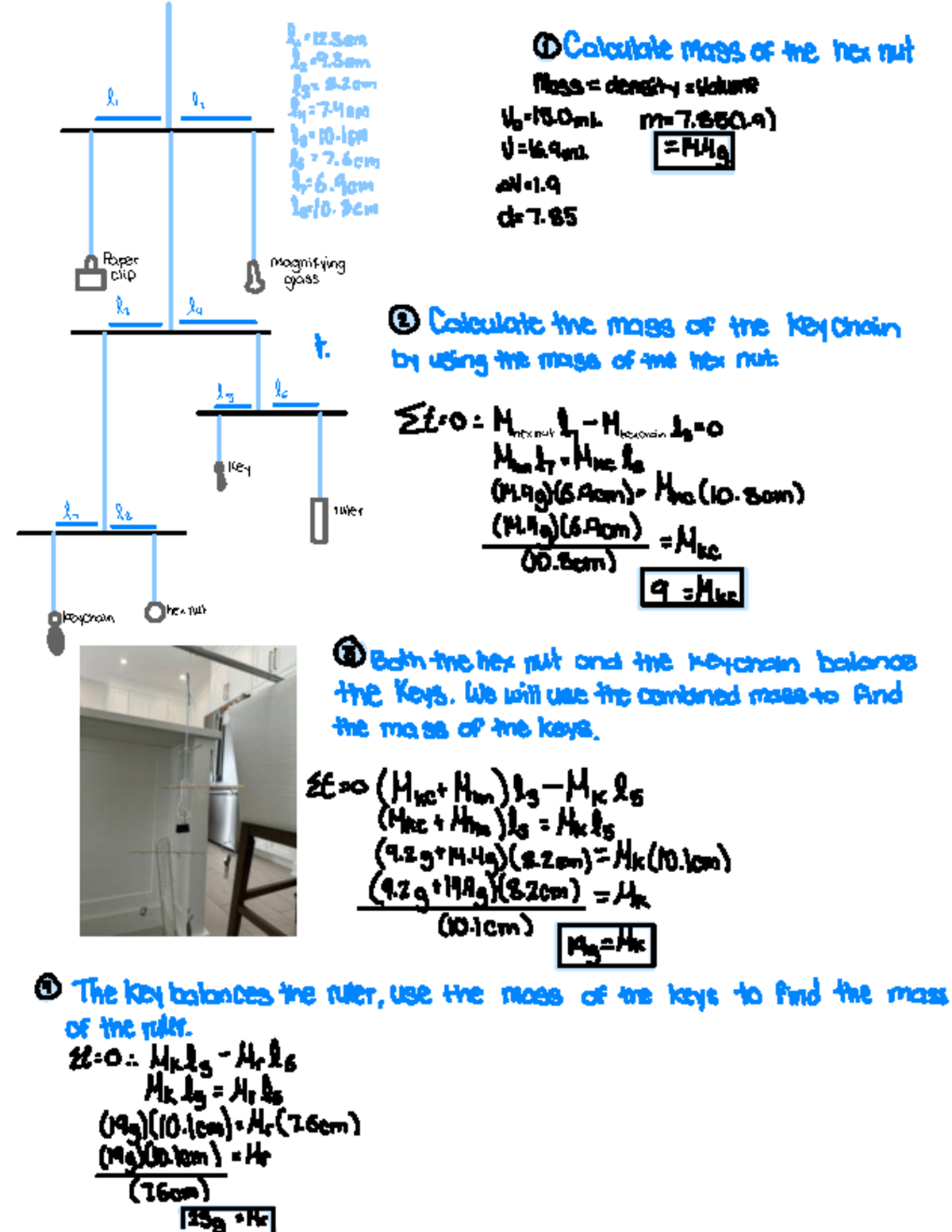 Physics Lab Report: Mass Calculations and Density Analysis - Studocu