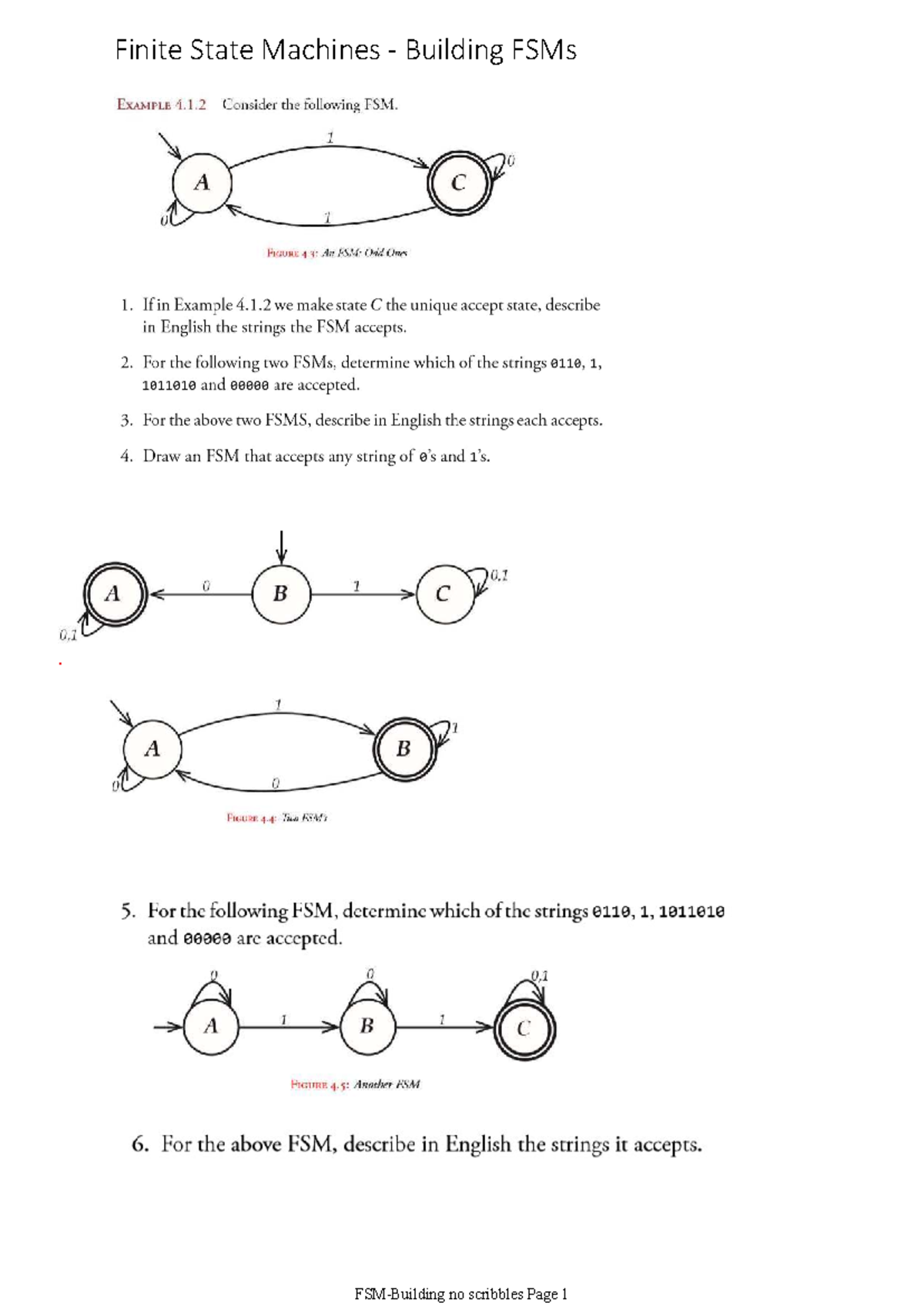 COMP107-FSM-2-Building(no scribbles) - Comp107 - Finite State Machines ...