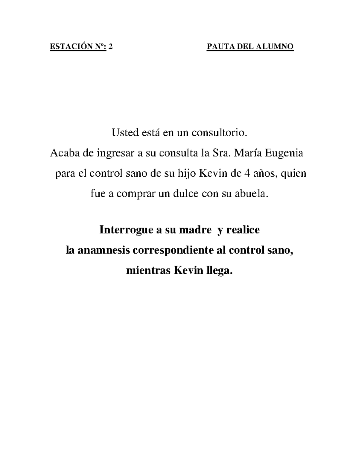 OSCE - Estaciones ECOE Pediatría: Guía para Evaluación y Diagnóstico - Document Preview