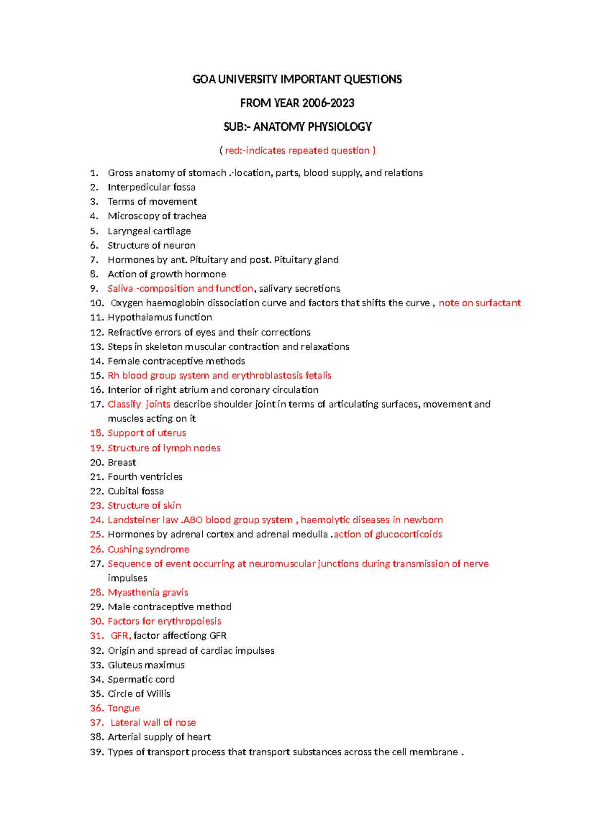 MCQs on ALOC and Pain Management (Course Code: ALOC 101) - Studocu