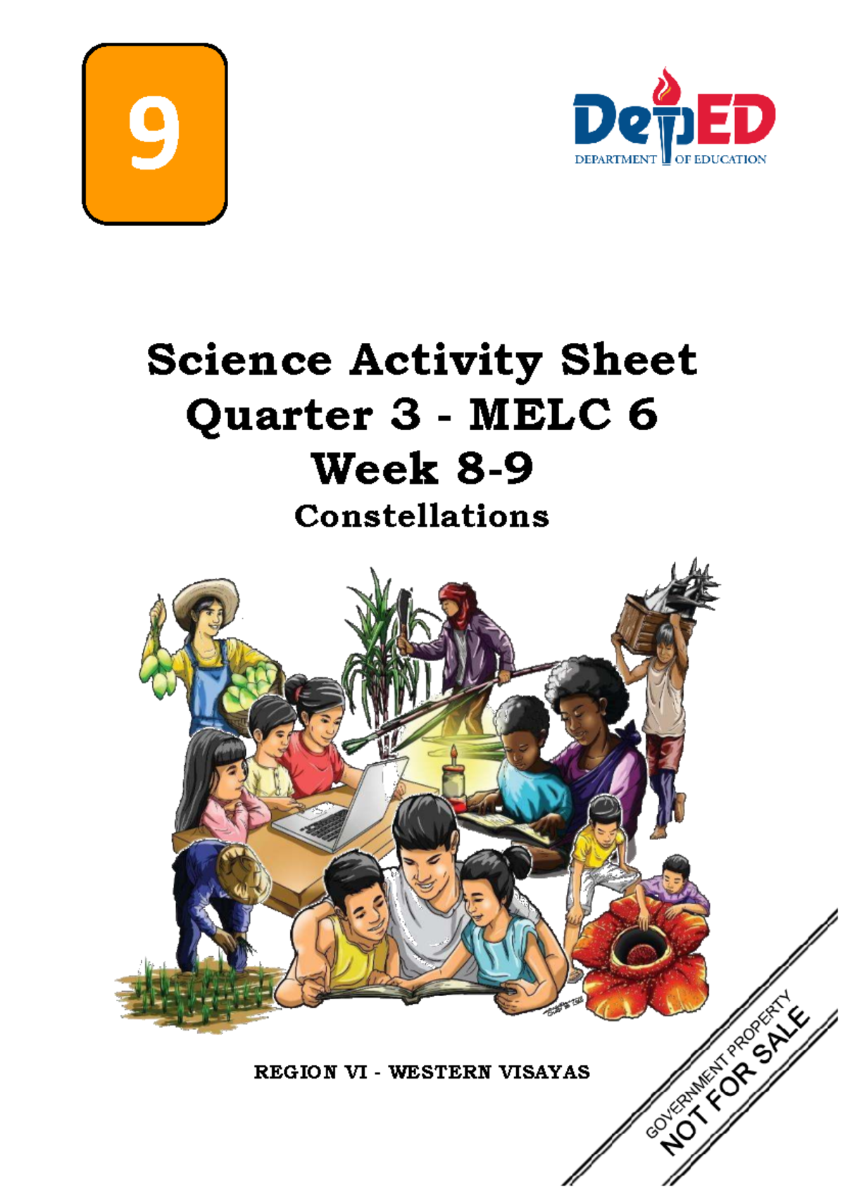 Science 9 Activity Sheet No. 6: Constellations (MELC 6, Q3) - Studocu