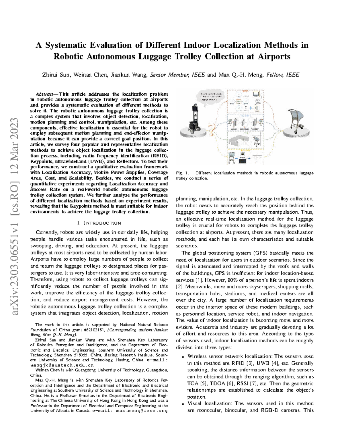A Systematic Evaluation of Indoor Localization Methods for Robotic ...