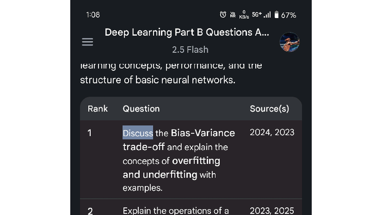 Deep Learning Part B Questions (2023, 2024, 2025) - Studocu