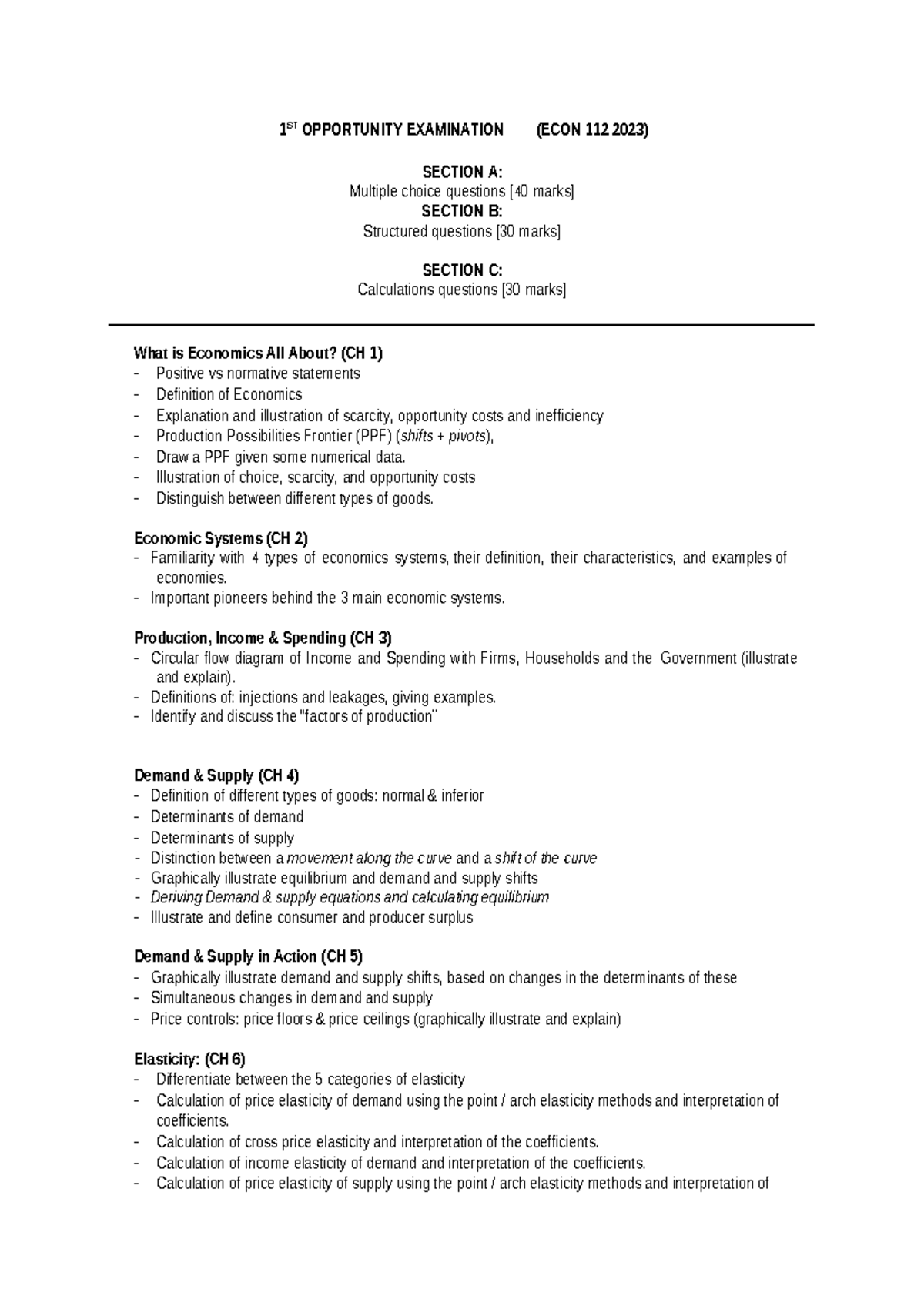 ECON112 Exam 2 Study Guide: Key Concepts and Topics Overview - Studocu