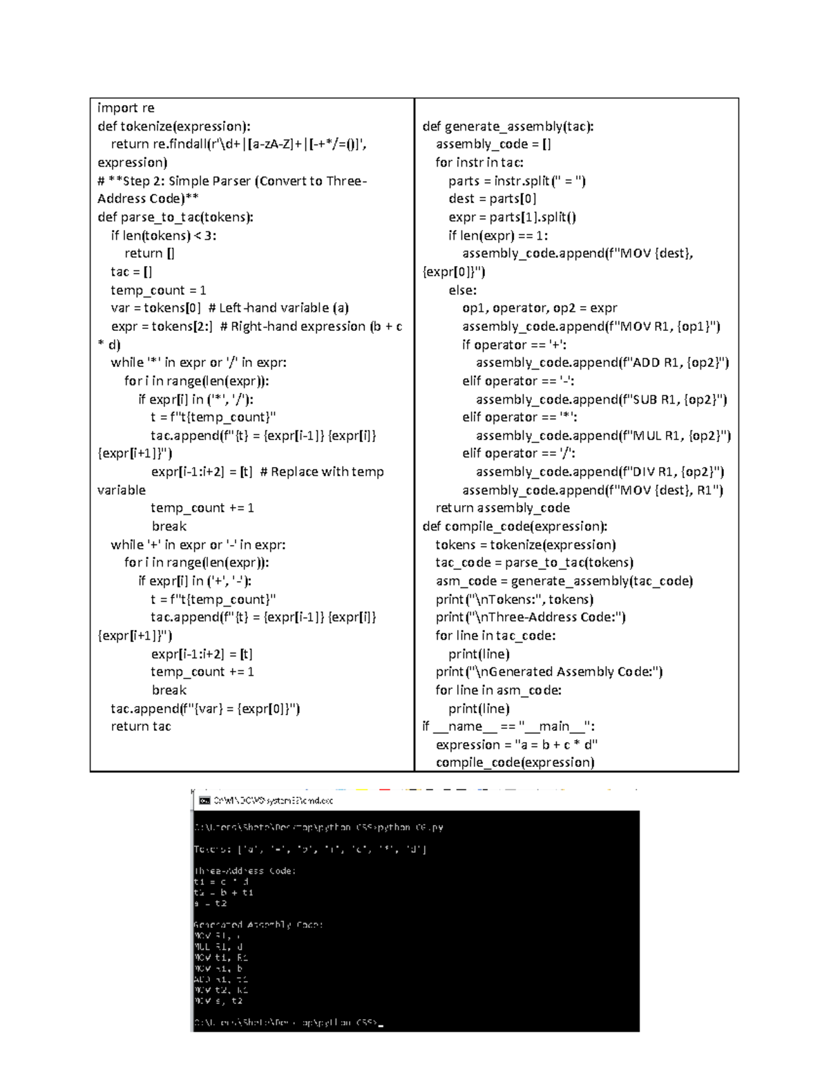 SPCCPR 6 - Simple Parser and Assembly Code Generation Guide - Studocu