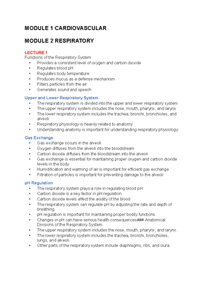 BIOM2012 Lecture Notes (MOD 1-10) - BIOM2012 - UQ - Studocu