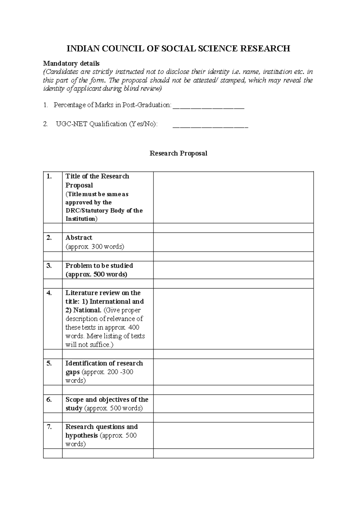 Research Proposal Guidelines for Doctoral Candidates - Studocu