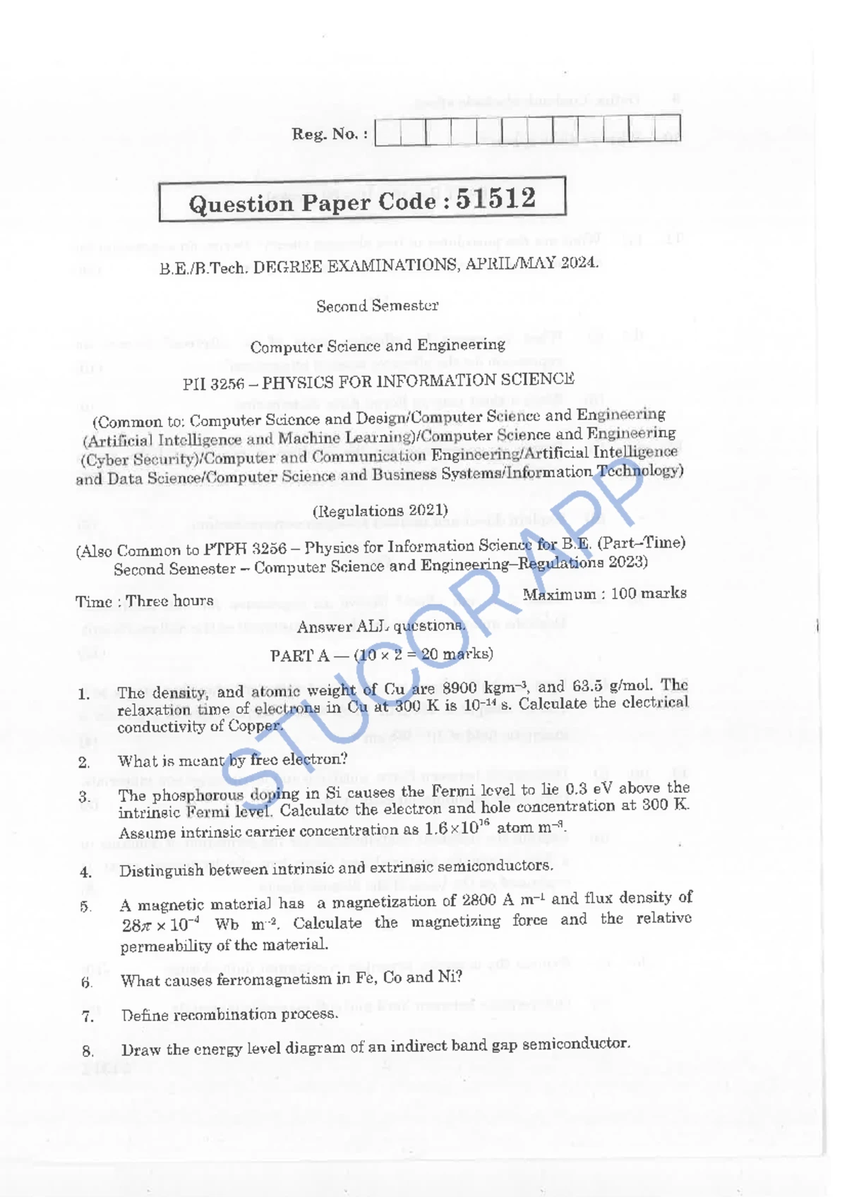 276 - BE8251 Basic Electrical and Electronics Engineering - 2 marks ...