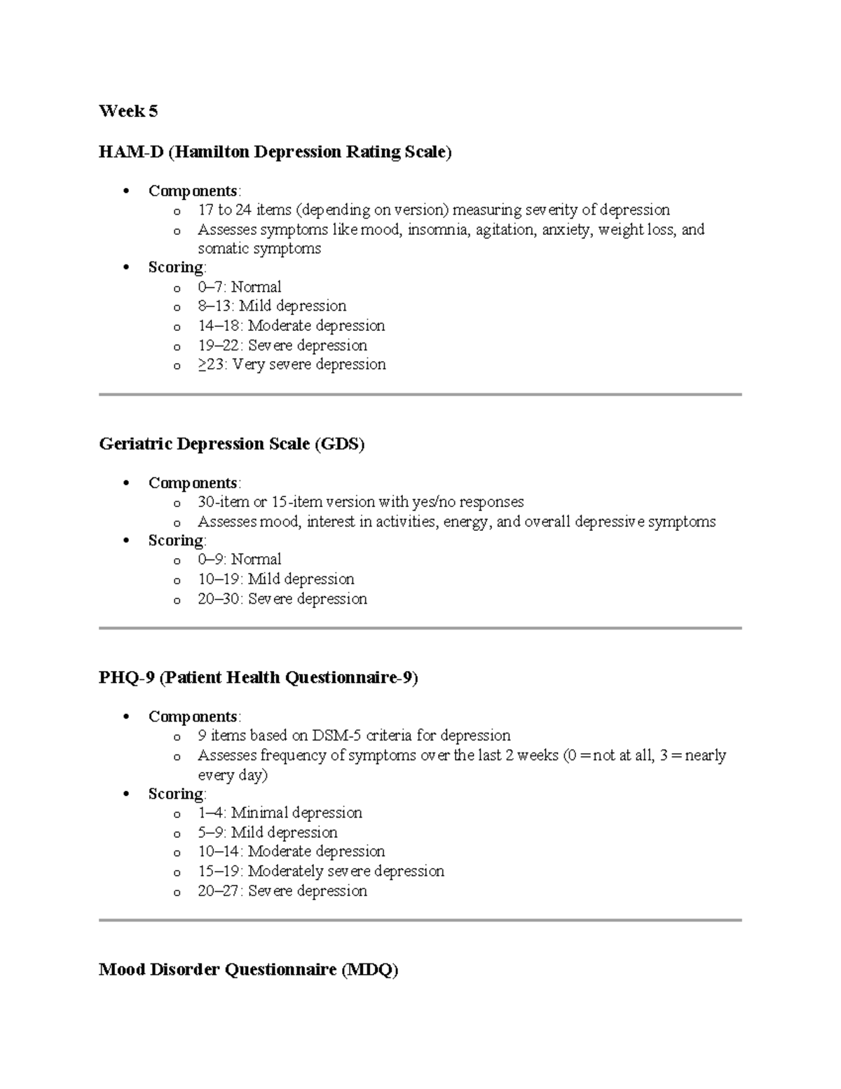 Final Study Guide for Mental Health Disorders (PSY 101) - Studocu