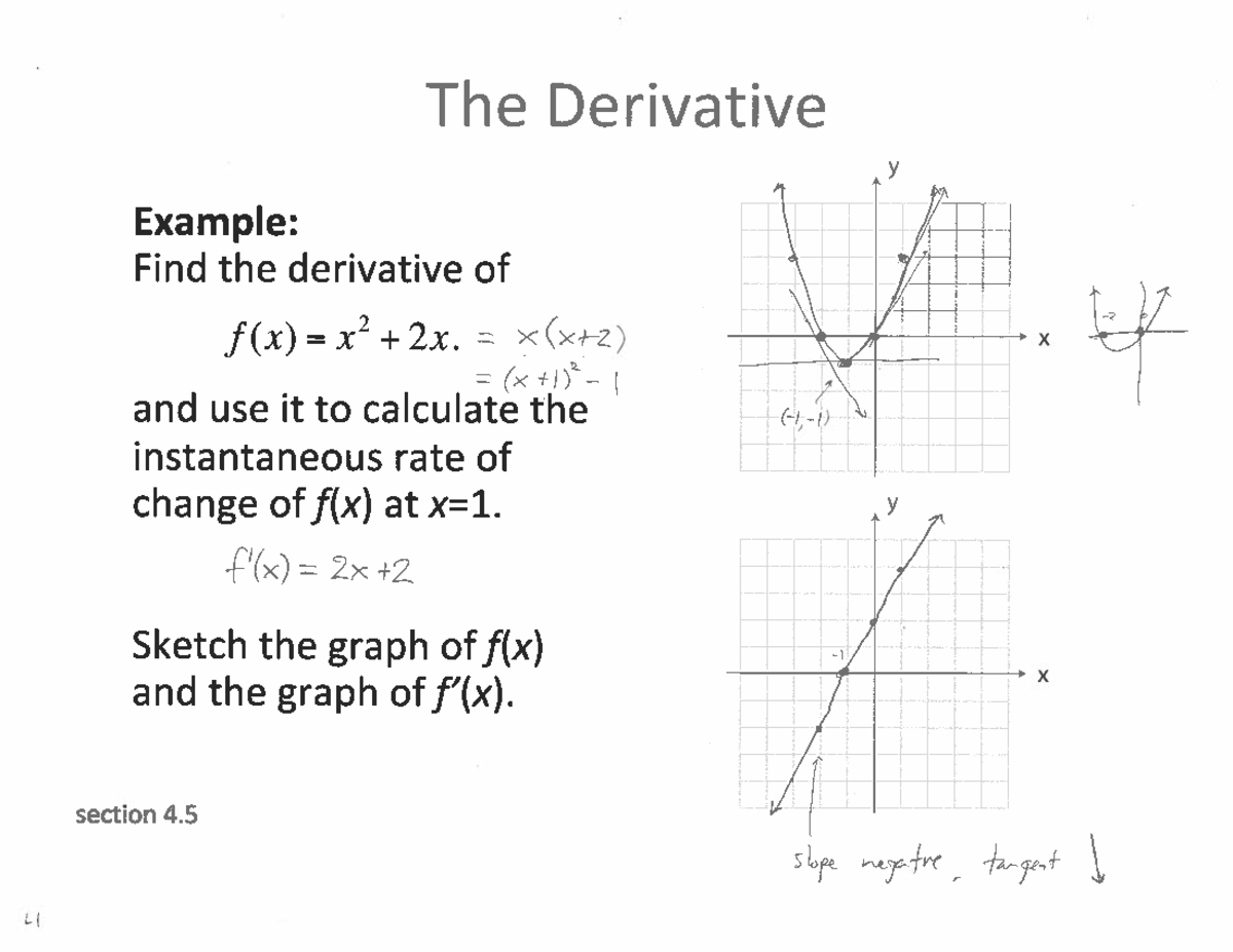 2025 10 02 Math Lecture Notes: Derivatives and Critical Numbers - Studocu