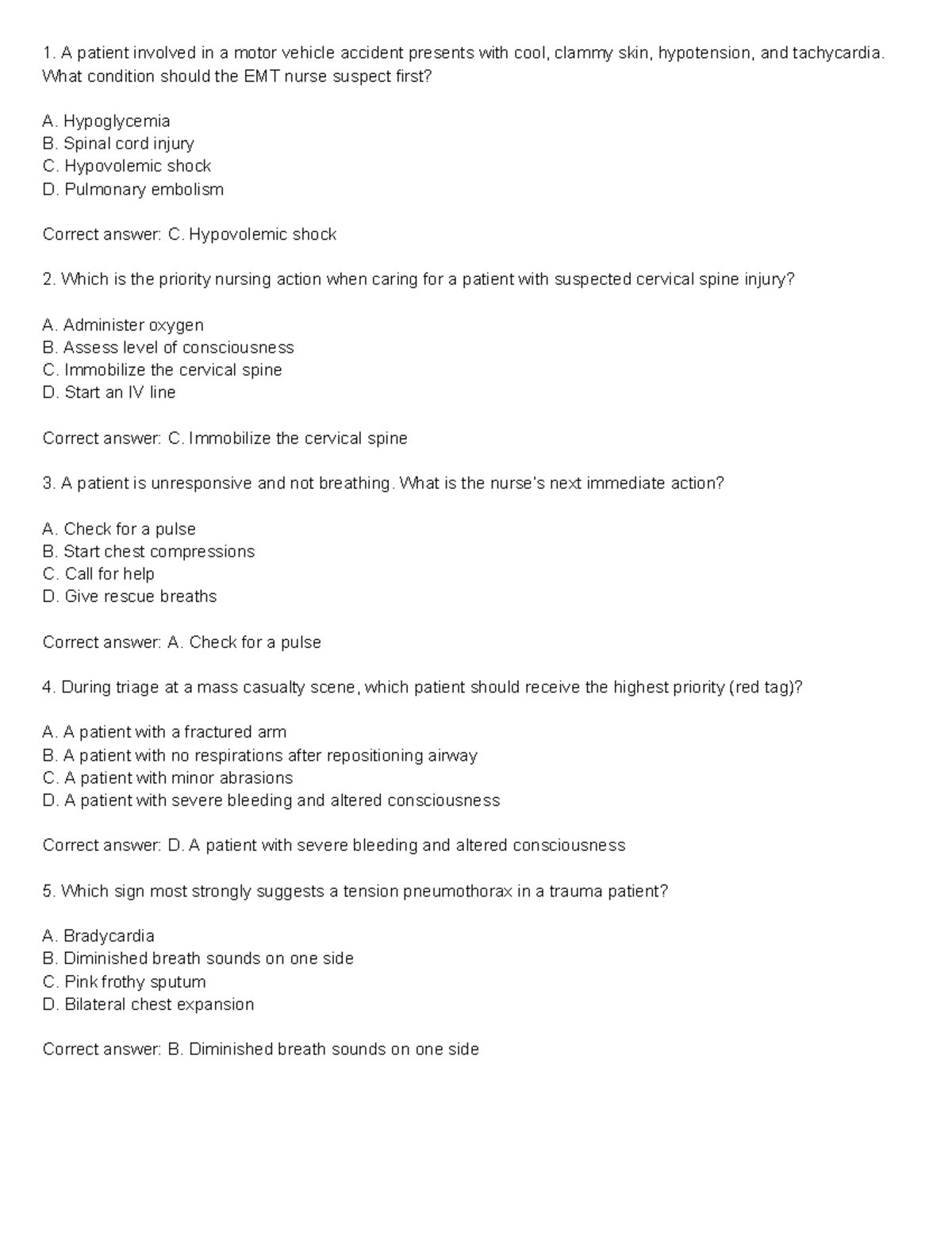 NREMTP Medical Assessment: EMT Psychomotor Exam Guide - Studocu